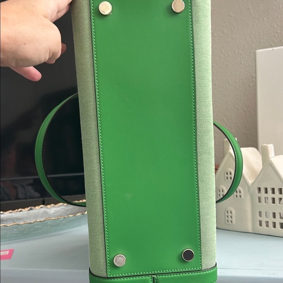 *Kate Spade Cabana Green and Cream Tote - Picture 6 of 14